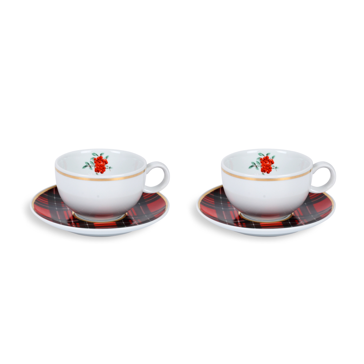 Red Berry Collection 2'li Çay Fincan Seti / Hediye Kutulu