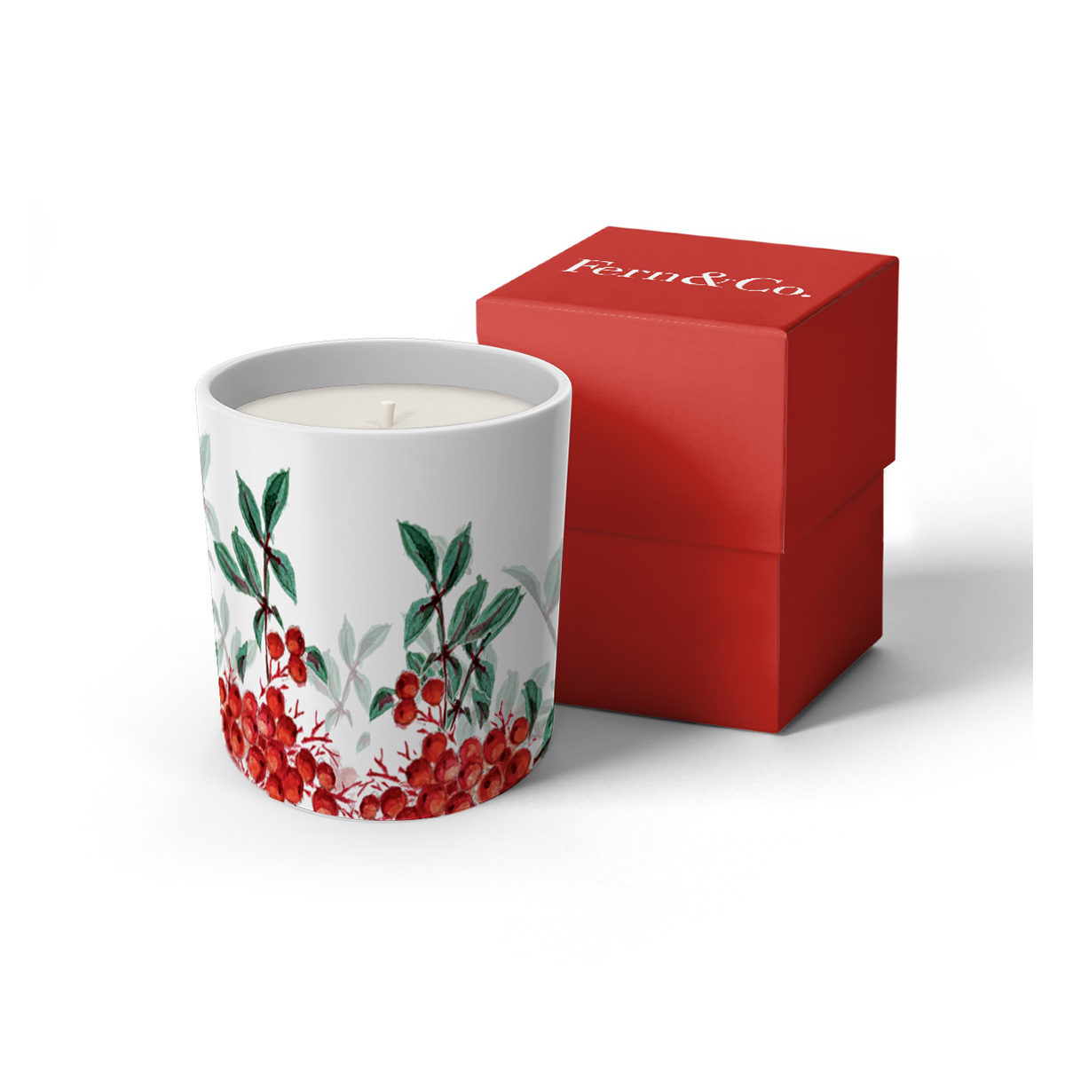 Red Berry Collection Vanilya Kokulu Mum / Limited Edition-Hediye Kutulu