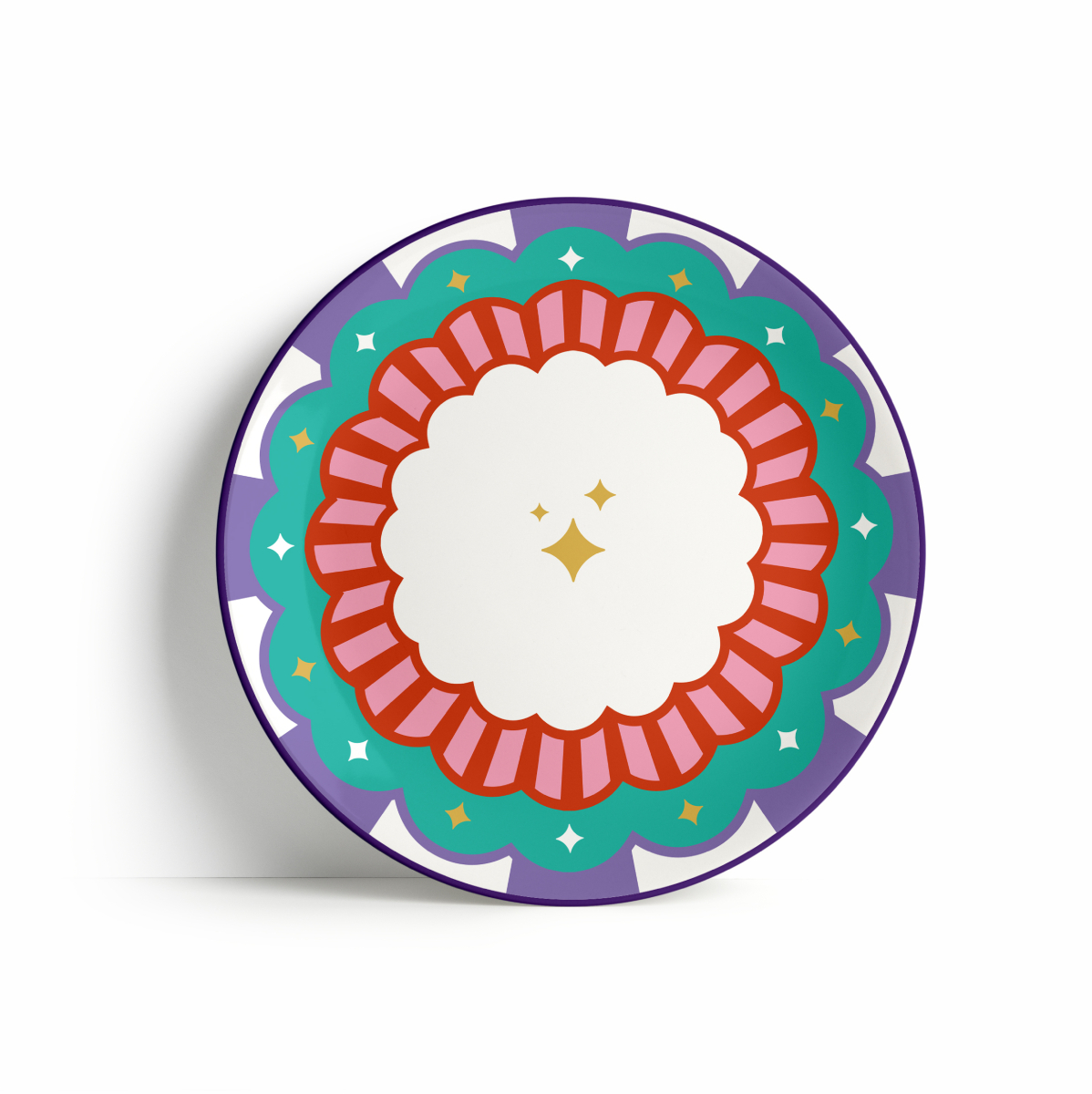 Circus Collection Porcelain Dessert Plate