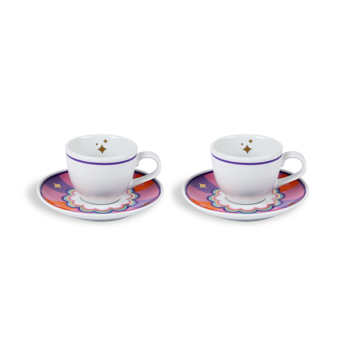 Circus Collection Espresso Cups Set of 2 / Gift Box