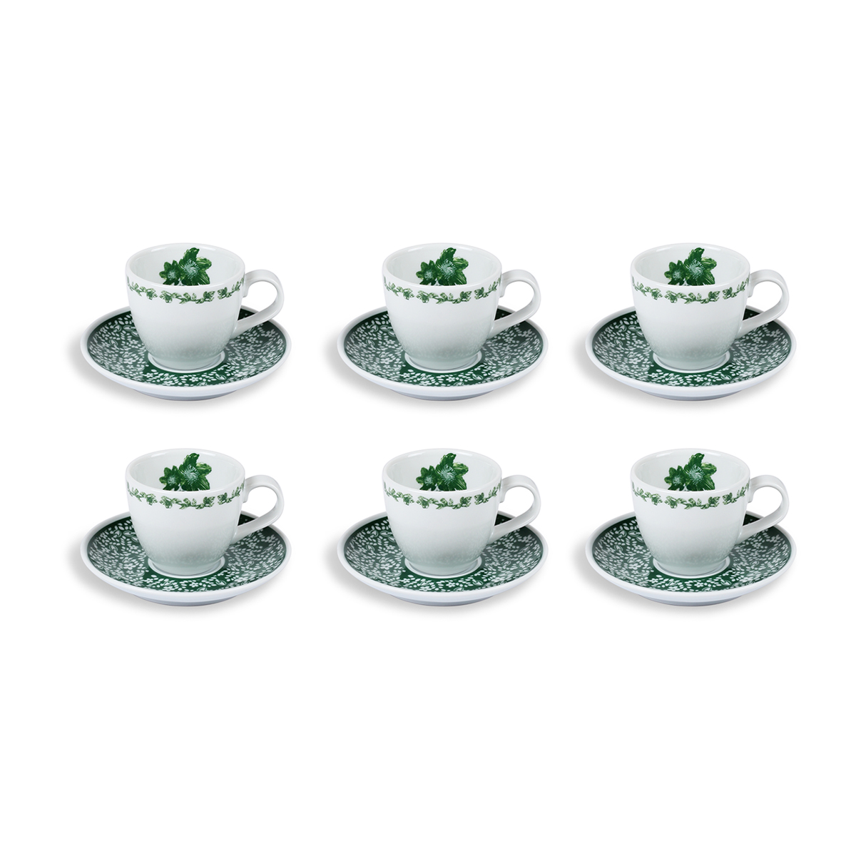 Victorian Garden Collection 6'lı Türk Kahvesi Seti / Hediye Kutulu