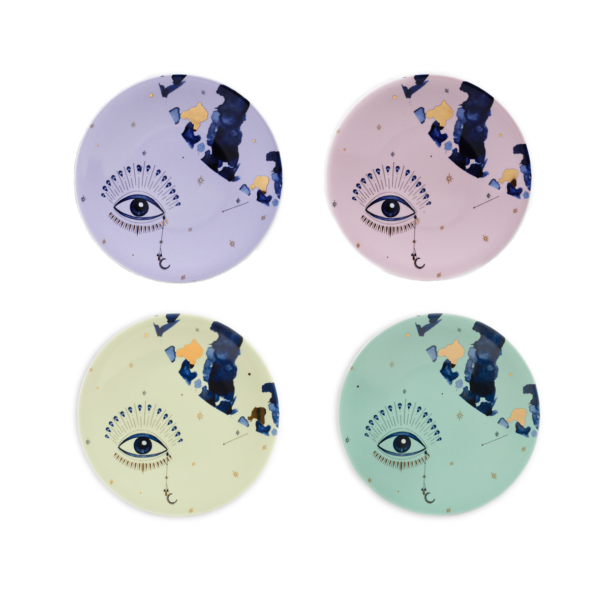 Spirit Eye Collection Colorblock 4’lü Trinket Dish / Hediye Kutulu