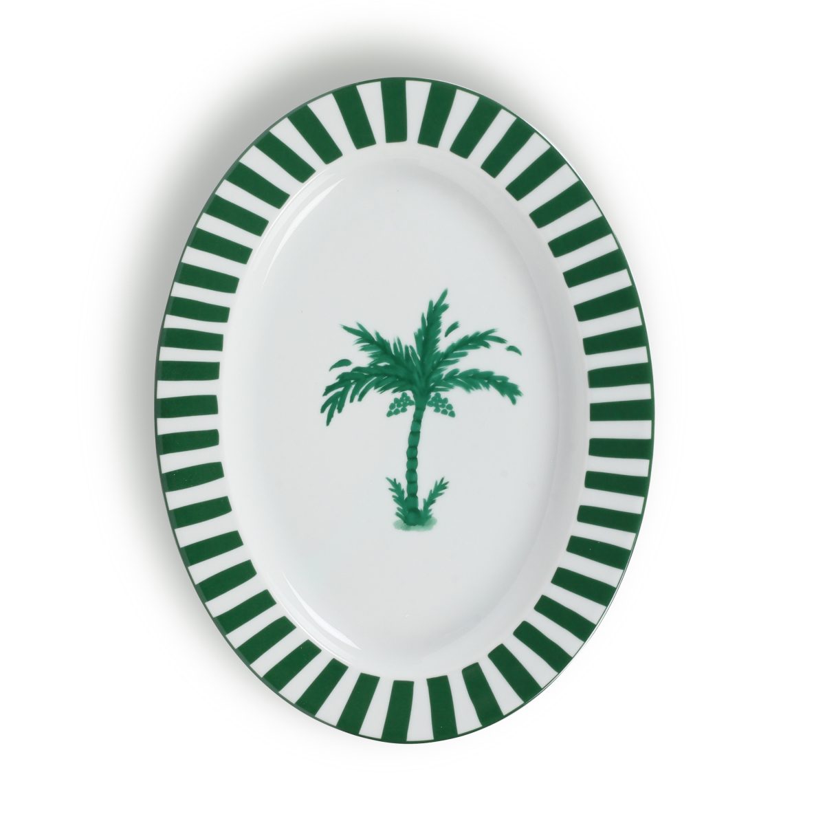 Fern&Co. x Anthropologie The Palm Collection Oval Sunum Tabağı