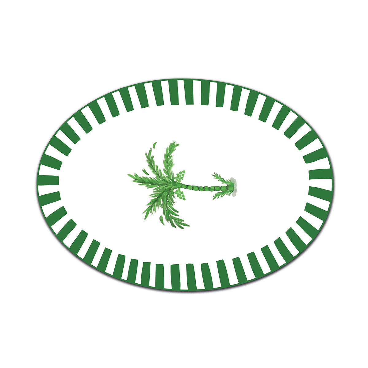 Fern&Co. x Anthropologie The Palm Collection Oval Serving Plate